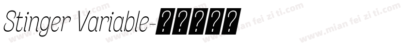 Stinger Variable字体转换